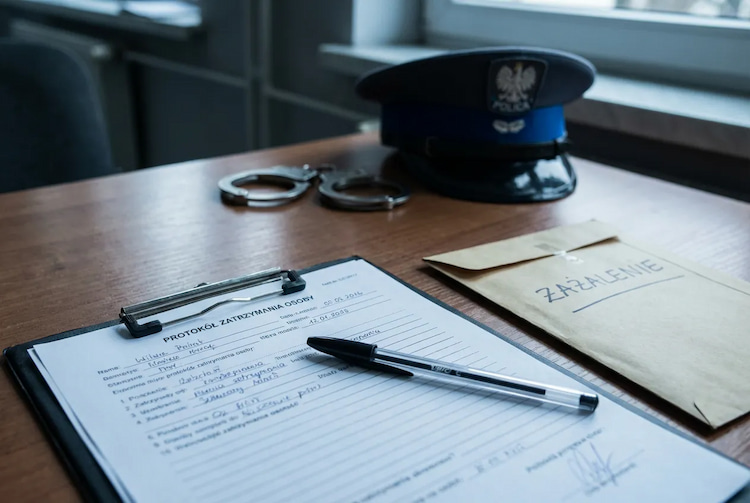 protokół zatrzymania osoby